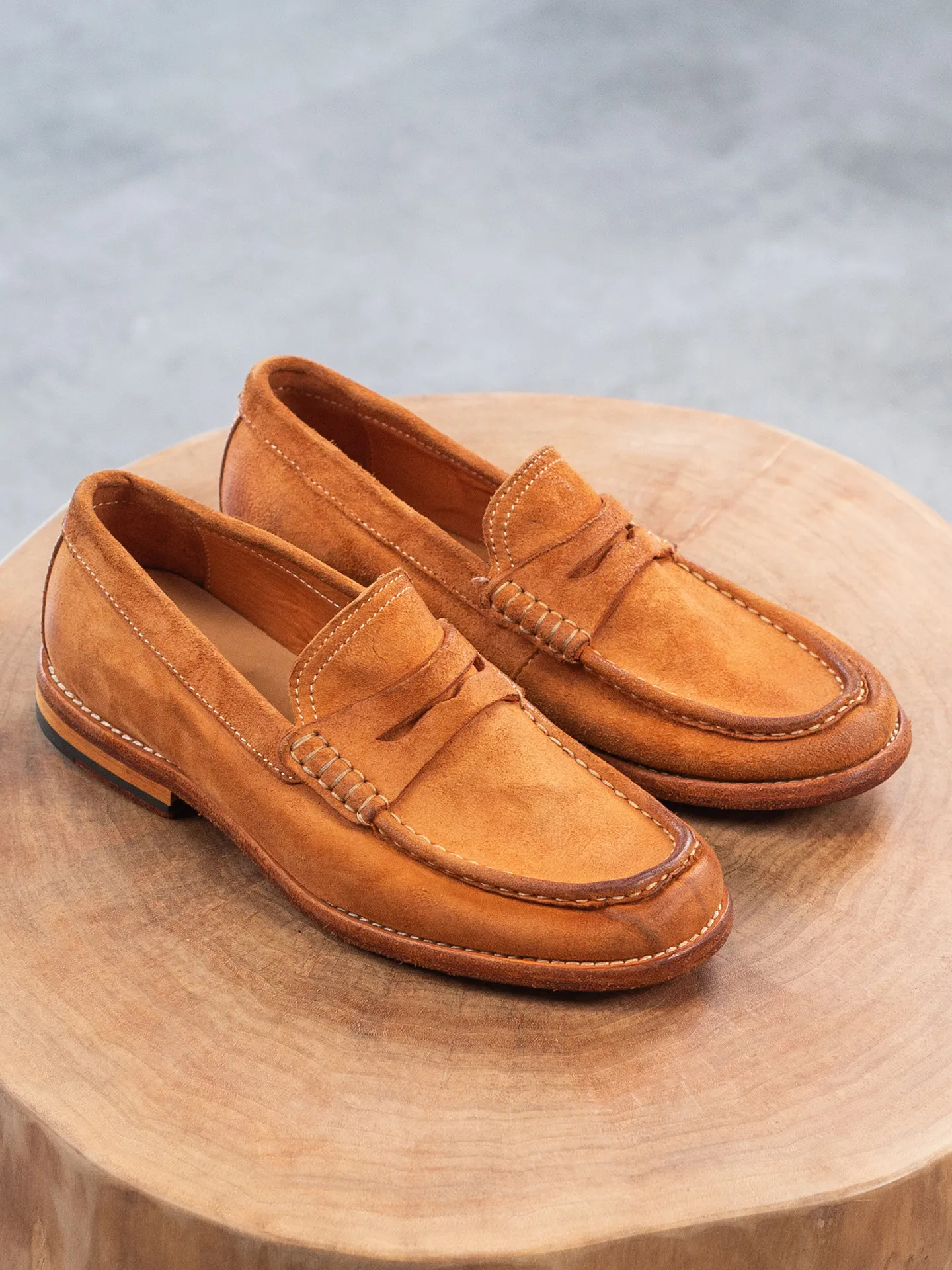 

Business Style Horse Leather Leather Loafers Men's Slip-on Foot-on Comfortable Casual Leather Shoes Leather Sole Pea Shoes