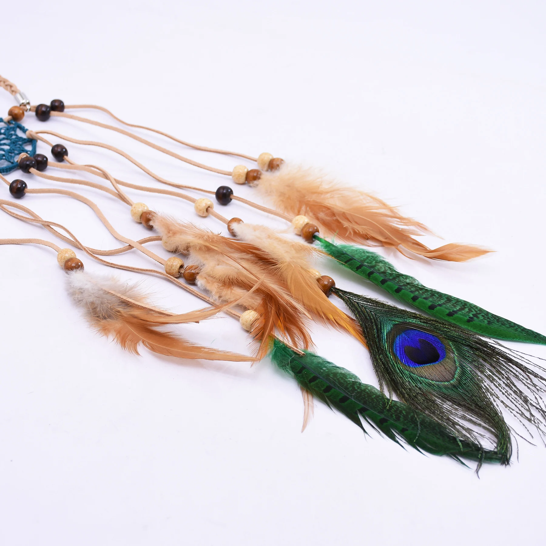 Bohemian Peacoke Feather Hair - Travel Accessories Jewelry ulasan dan harga
