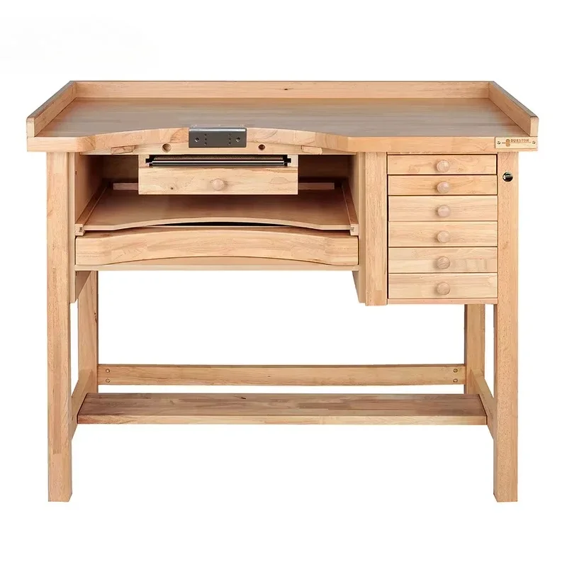 

Solid wood workbench, drawers with jewelry and craft tool workbench