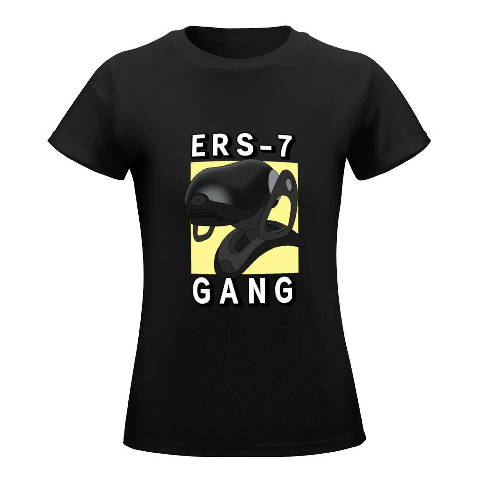 Aibo ERS-7 Gang Black T-Shirt funny customizeds cute tops t-shirt dress for Women sexy