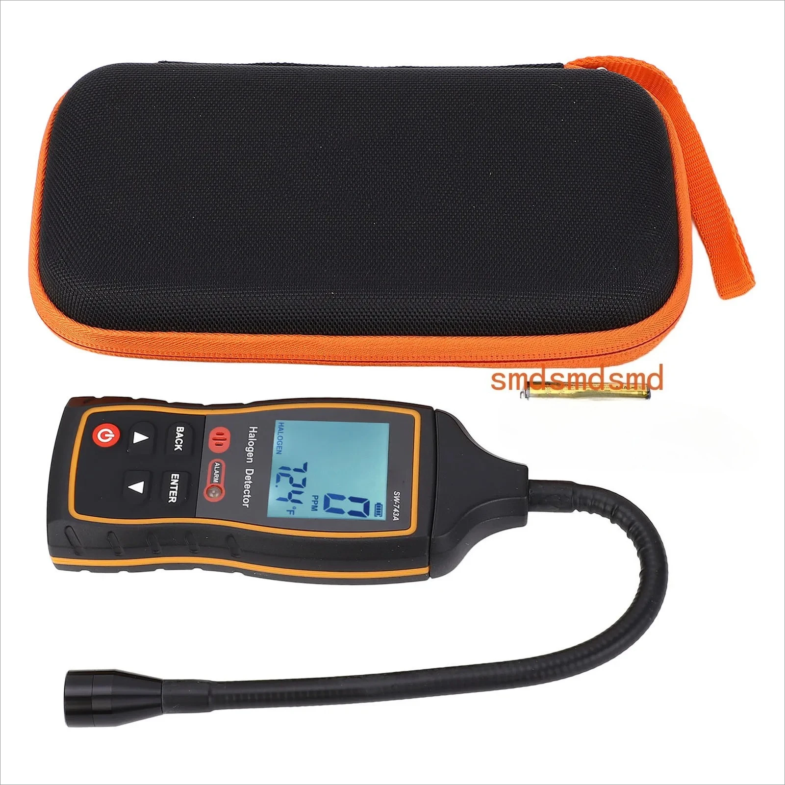 Halogen Gas Detector 0-1000PPM LCD Display HVAC Refrigerant Freon Leak Tester Detector for Air Conditioning