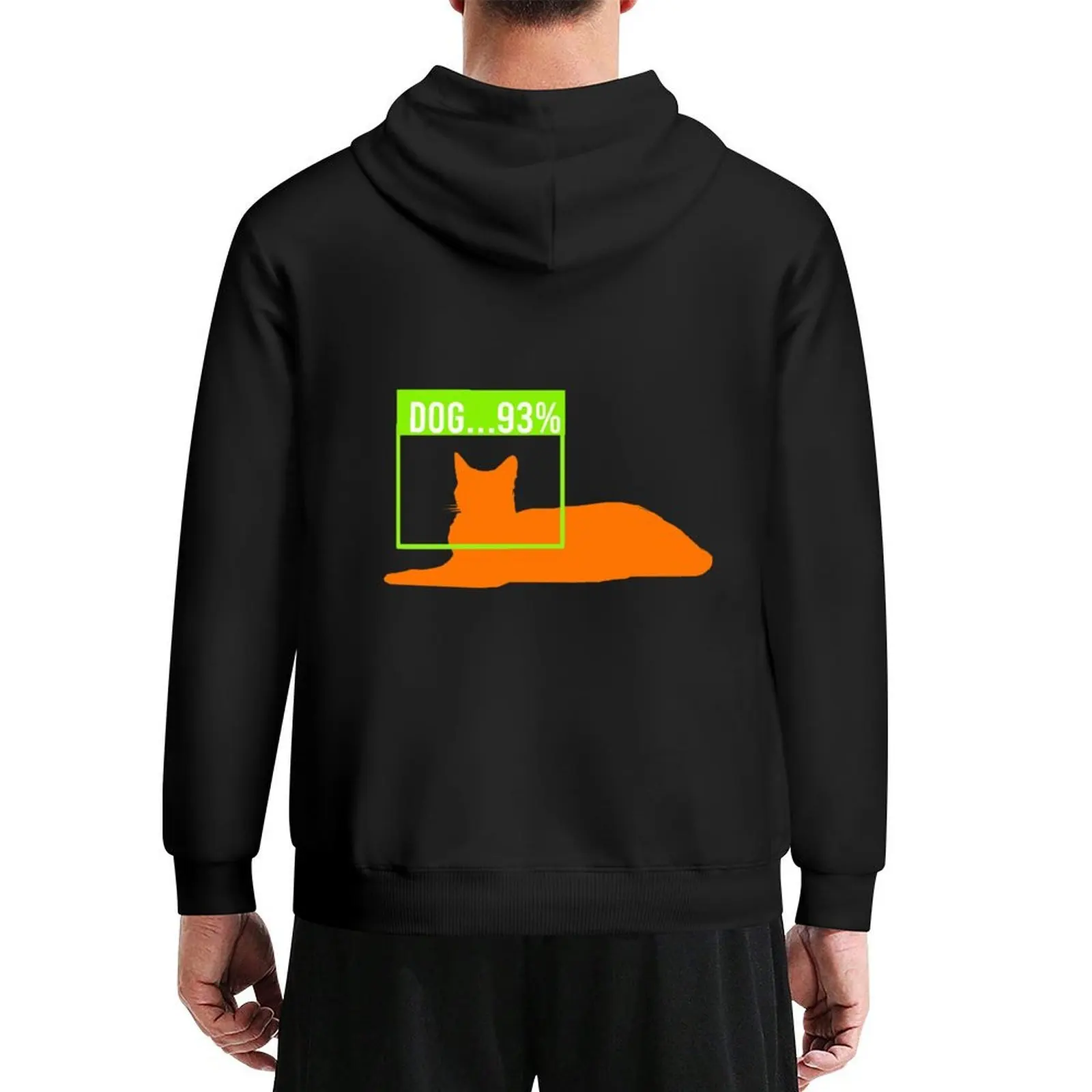 

AI goes wrong meme cat facial recognition Hoodie men's sweat-shirt set mens clothing men's clothing new hoodies and sweatshirts