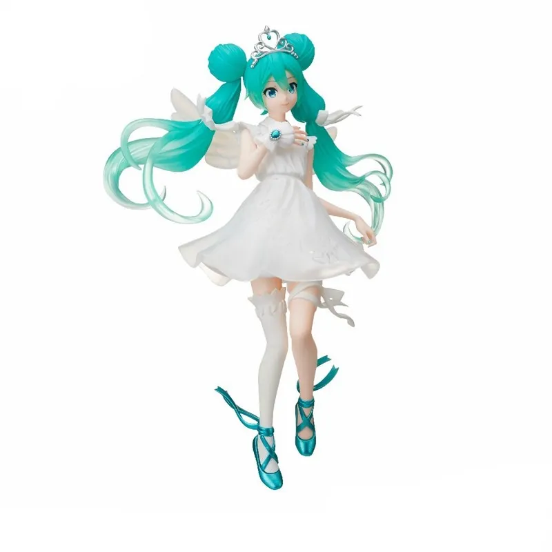 21cm anime figura virtual ídolo cantor bidimensional 15th aniversário edição anjo figura de ação coleção modelo boneca brinquedos