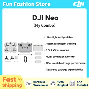 DJI Neo Combo Drone Video Ultra-Stabil 4K FPV 135G Ringan & Portabel Pelindung Baling-baling Cakupan Penuh Stok Uni Eropa Asli Baru C0 12 drone vr penjualan terbaik - №