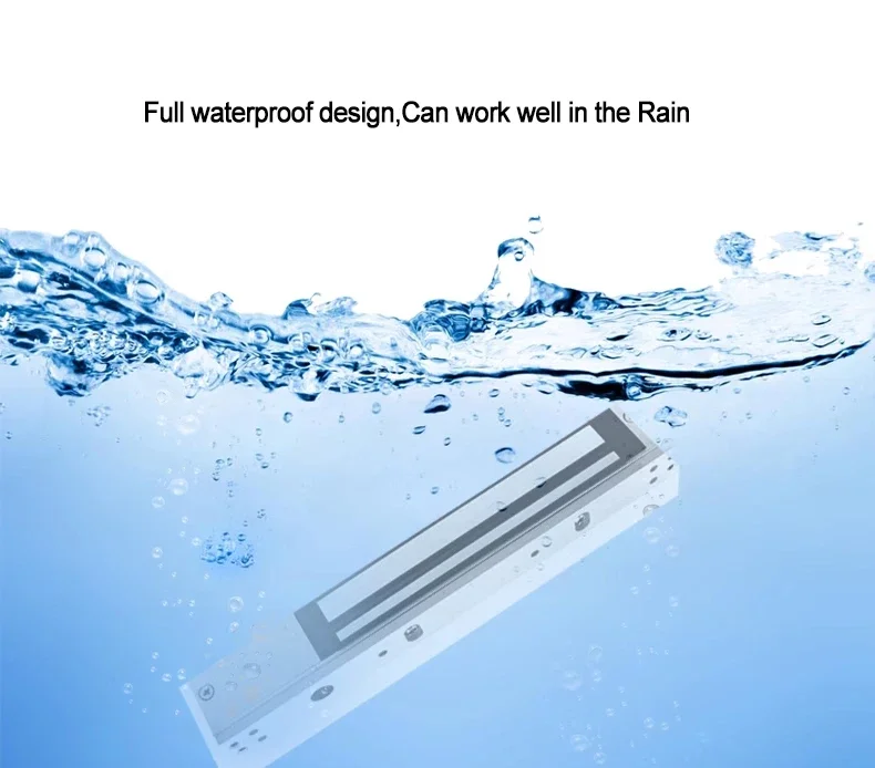 Waterproof 180KG 350LBS Holding Force Electric Magnetic Electromagnetic Lock for Access Control Out Swinging Door 12V DC