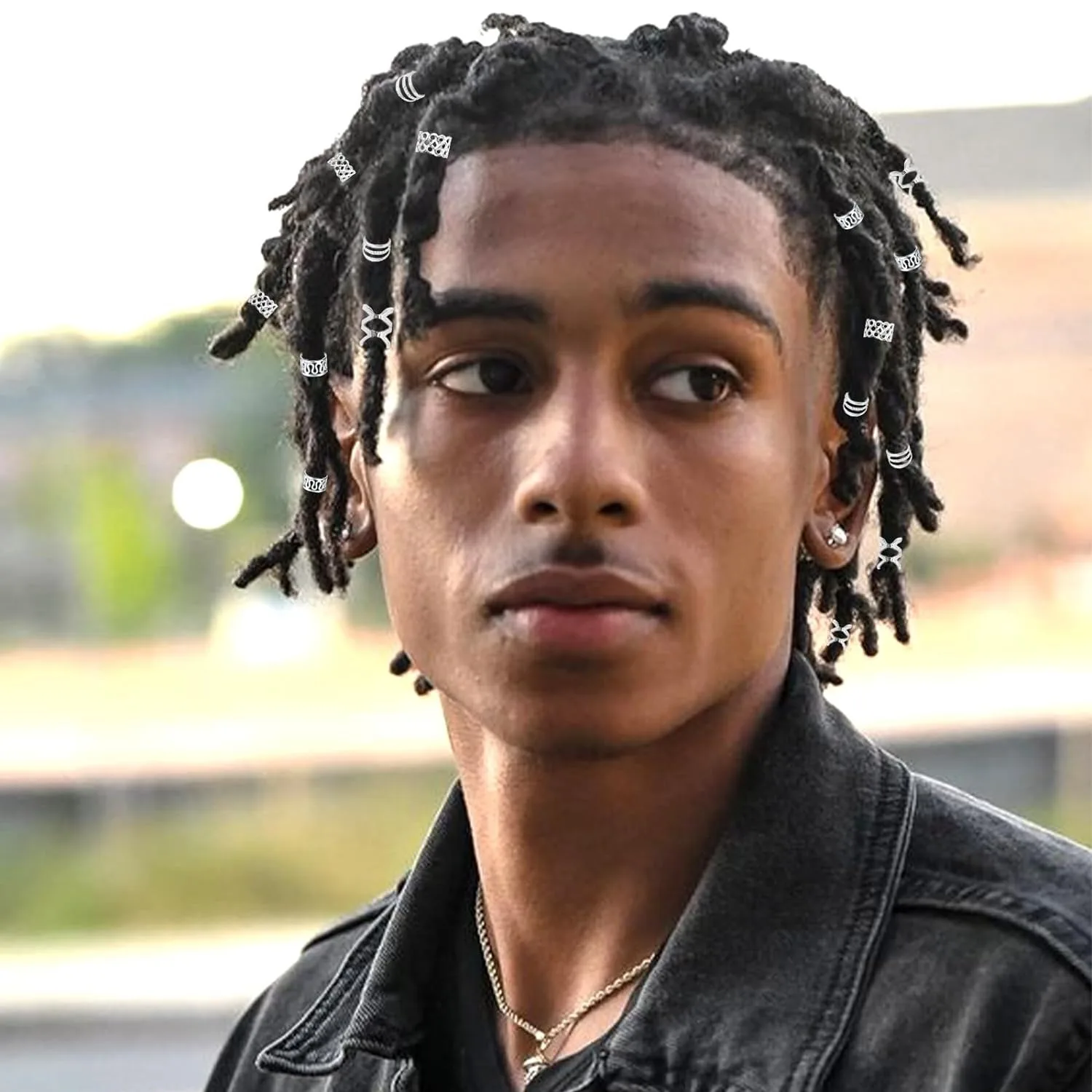 50 stuks goud en zilver uitgeholde dreadlock haarringset voor dreadlock vlechten, geschikt voor verjaardagsbanketten en feesten