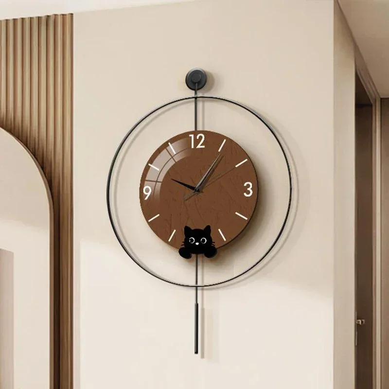 Luxury Aesthetic Wall Clock Art Mural Mechanism Korean Vintage Modern Silent Wall Watch Nordic Relogio De Parede Home Decoration