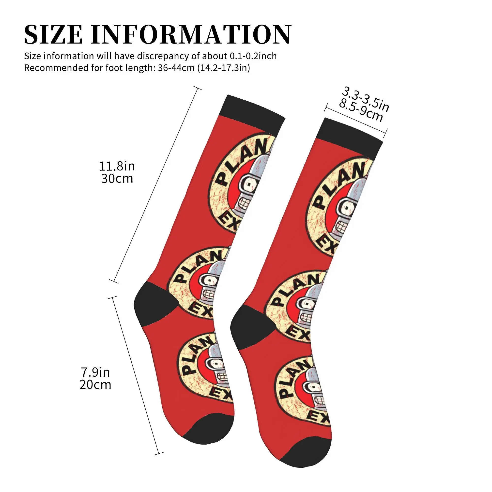 Fun Print Comedy Animation Futuramas Socks for Men Women Stretchy Summer Autumn Winter  Sports Compression Socks view 4