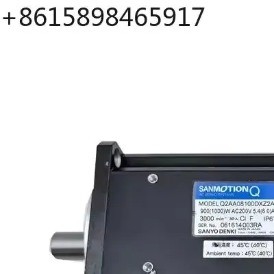 100% серводвигатель Sanyo Denki Q2AA08100DXZ2A, серводвигатель для ПЛК Q2AA08100DXZ2A