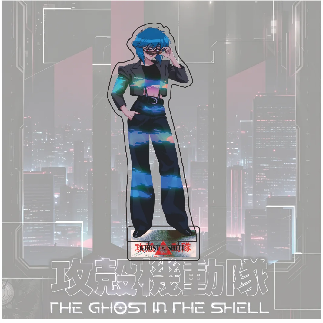 Ghost in the Shell Anime Acrylic Stand Pop-up Store Key Chain Home Desk Decor for Fans