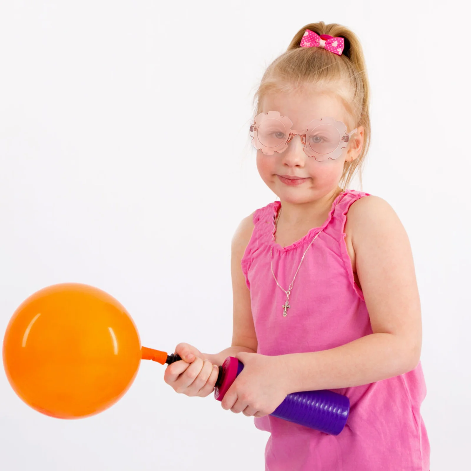 

1Pcs Transparent Pink Sunflower Glasses for Kids Adorable Child Sunglasses Durable Safe Gift Sunflower Glasses for Kids