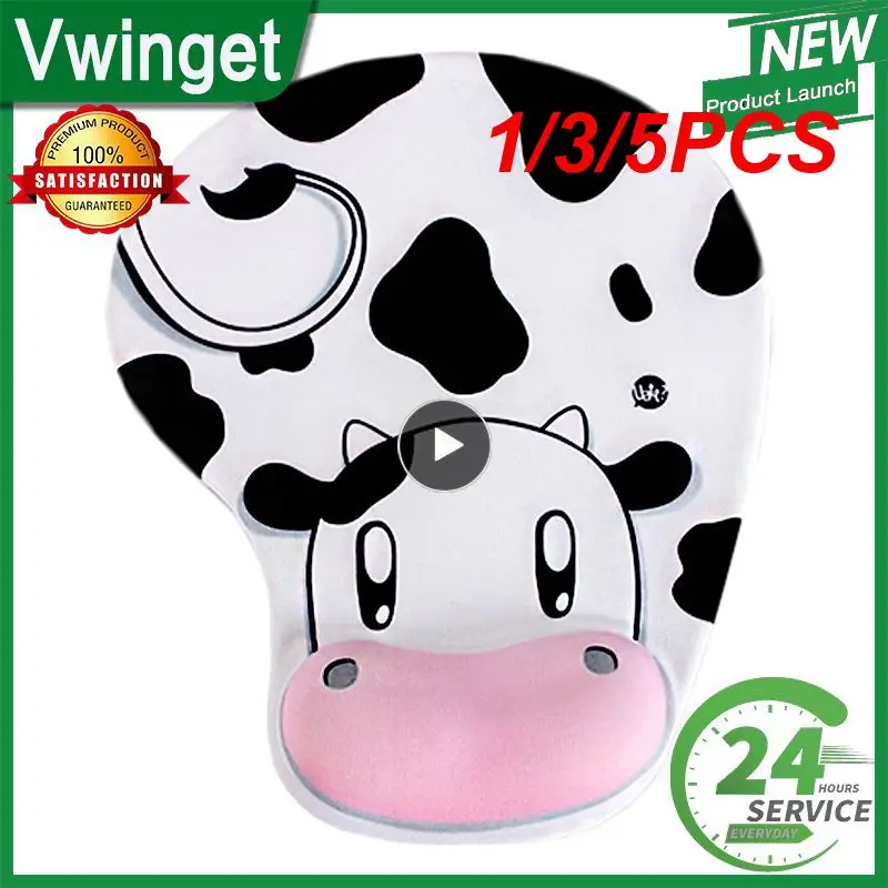 1/3/5PCS Optical Cartoon Thicken 3d Trackball Wrist Mouse Pad Comfy Hot Sell Computer Gaming