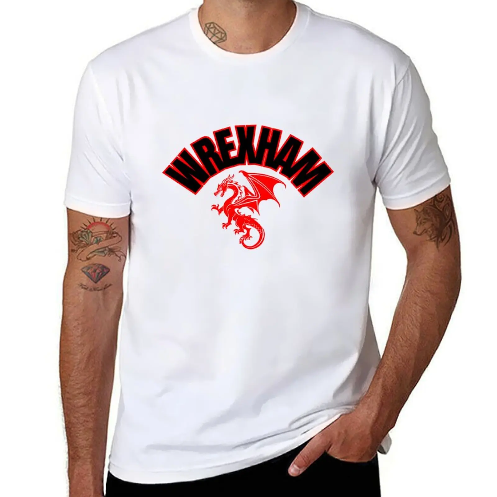 

Wrexham T-Shirt rapper graphic tees for a boy cheap stuff fashion shirts heavyweight t shirts for men