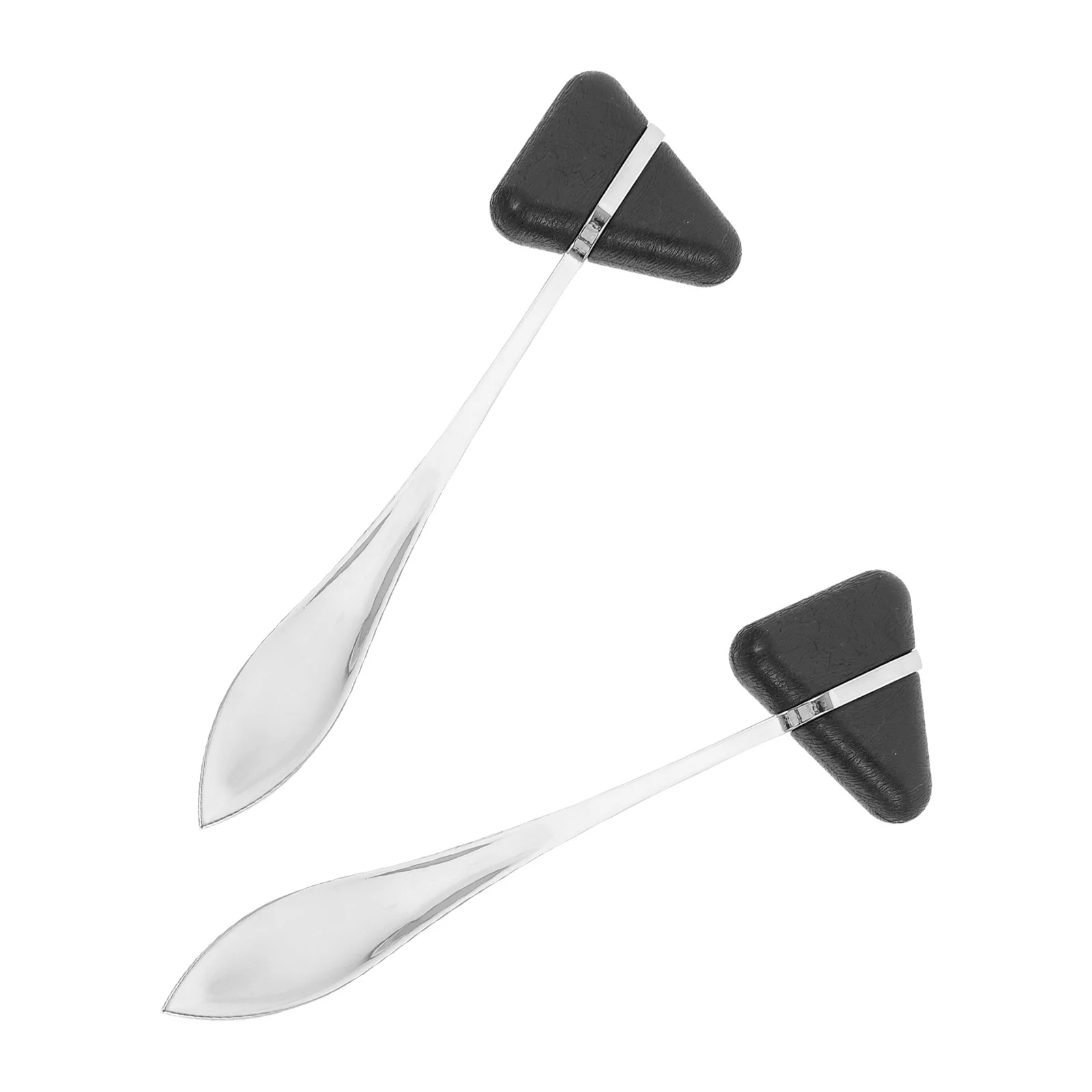 

2pcs Reflex Hammer Kit Triangle Shaped Zinc Alloy Medical Testing Hammer For Neurological Diagnosis Clinic Teaching Equipment