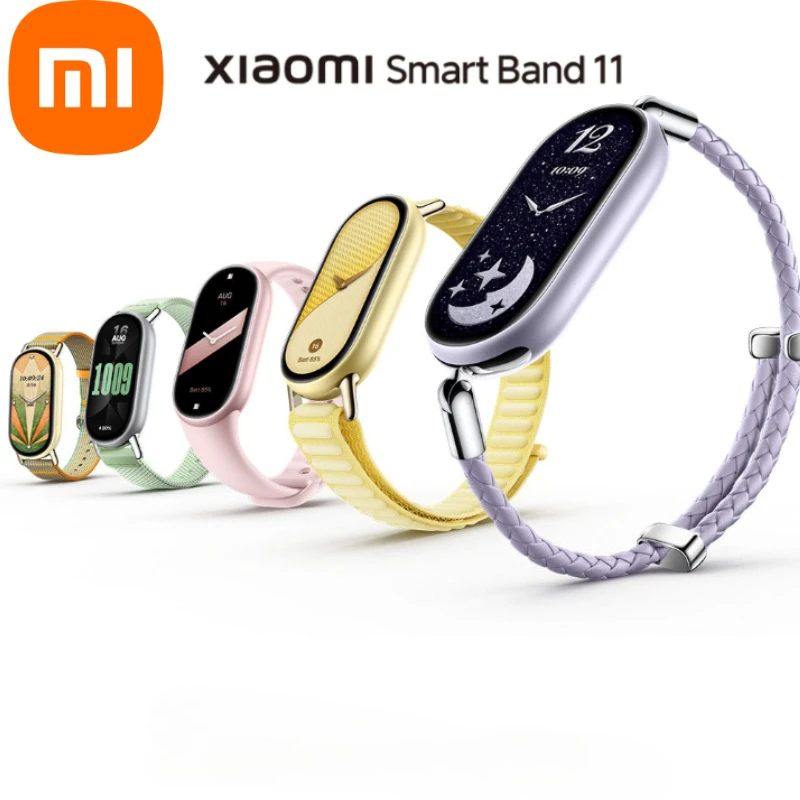 Xiaomi Mi Band 11 China Version Heart Rate Sleep Monitoring AMOLED Fitness Tracker 150+ Sports Modes Smart Bracelet Wristband
