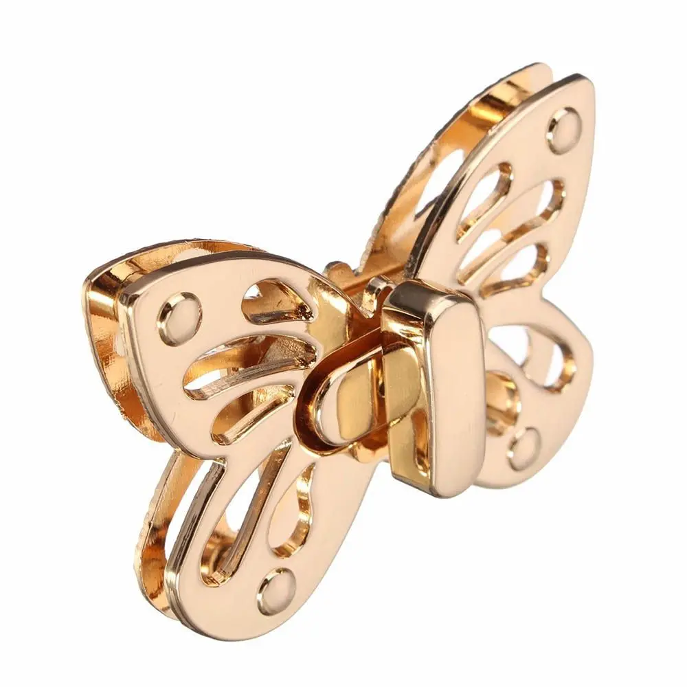 

Clasps Luggage Turnlock Tone DIY Turn Tongue Case Clasp Butterfly 1PC Bag Belt Twist Lock Purse Accessories
