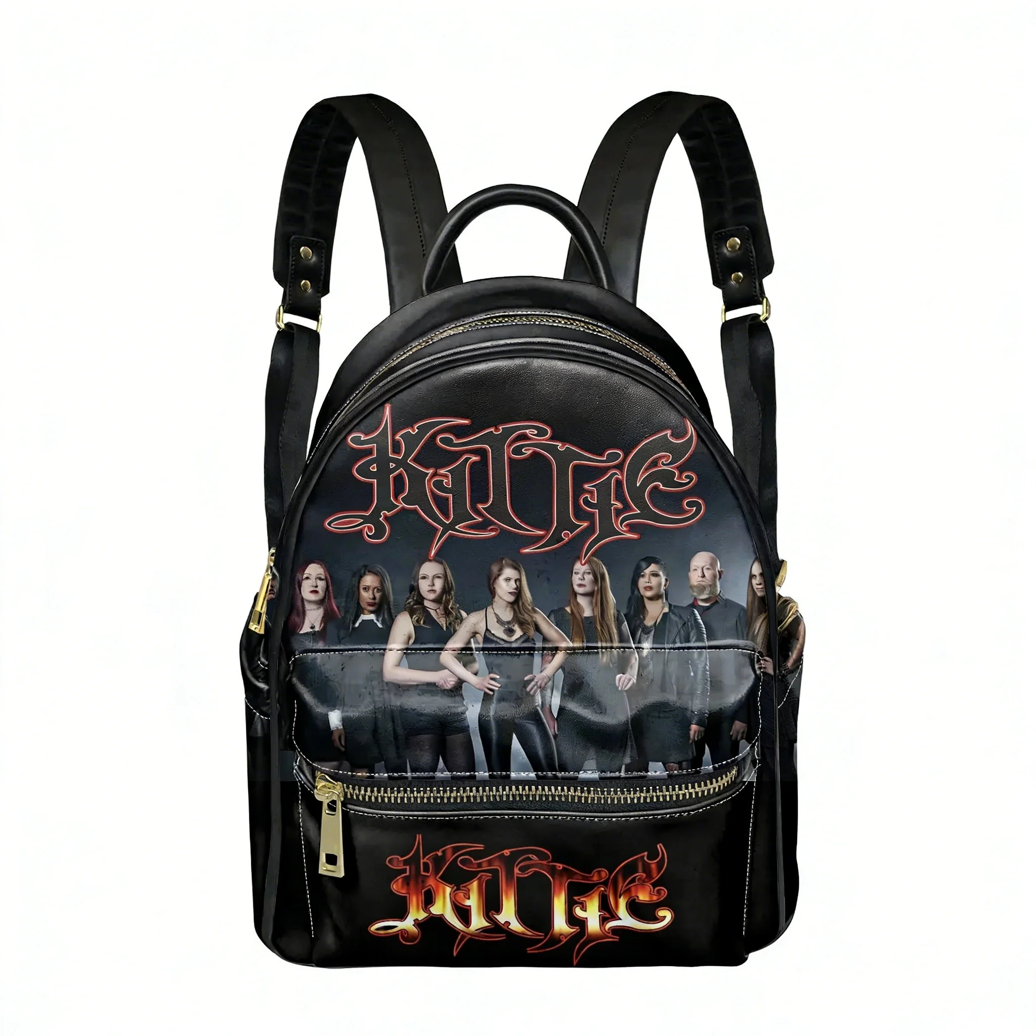 

Kittie Heavy Metal Band Backpack Womens Men Personalized Double Shoulder Bag Business Travel Bookbag Rucksack Gift Daypack