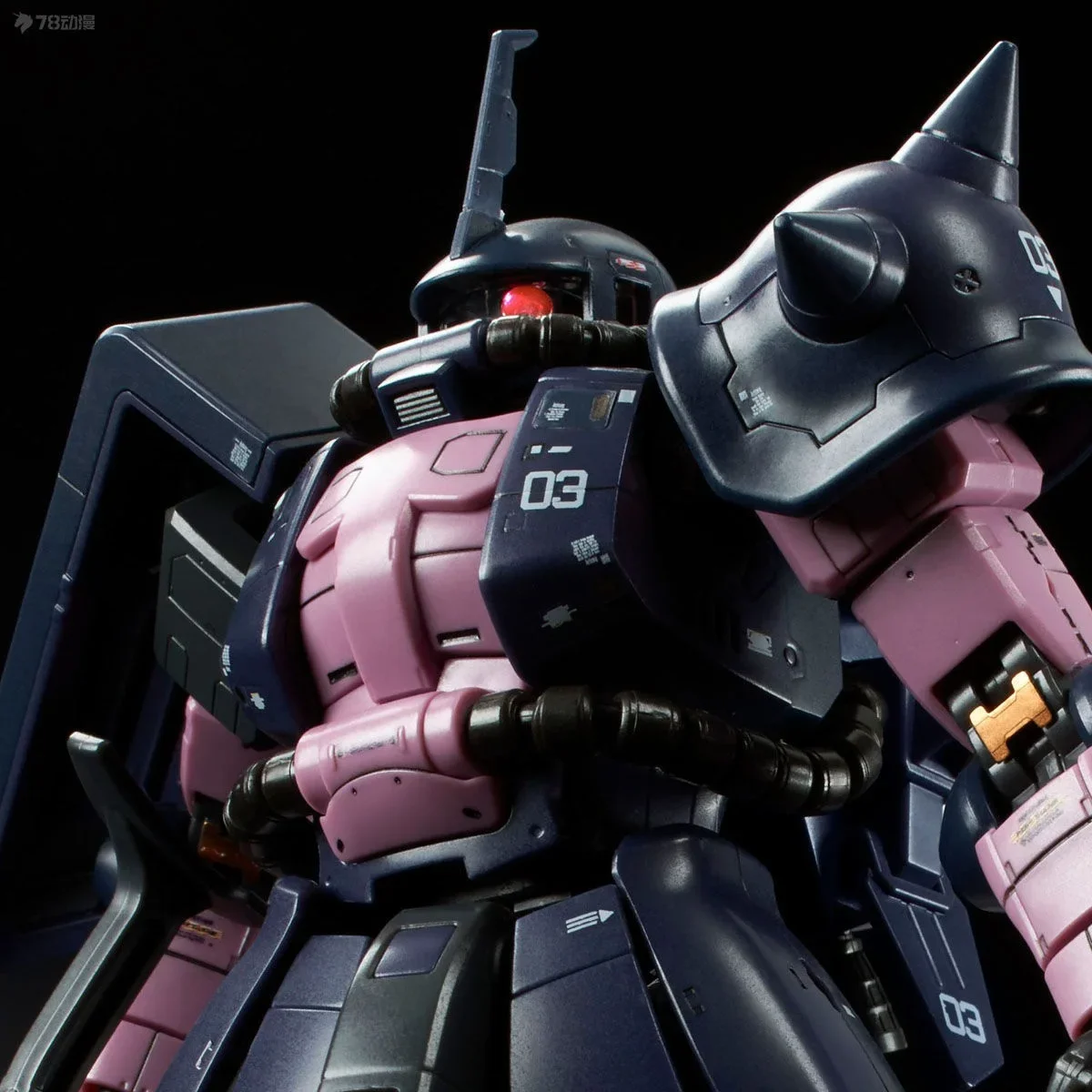 BANDAI PB RG 1/144 MS-06R-1A BLACK TRI-STARS ZAKU II TRIPLE ACTION SET Plastic Model Kit Assembly/Assembling Anime Action Figure