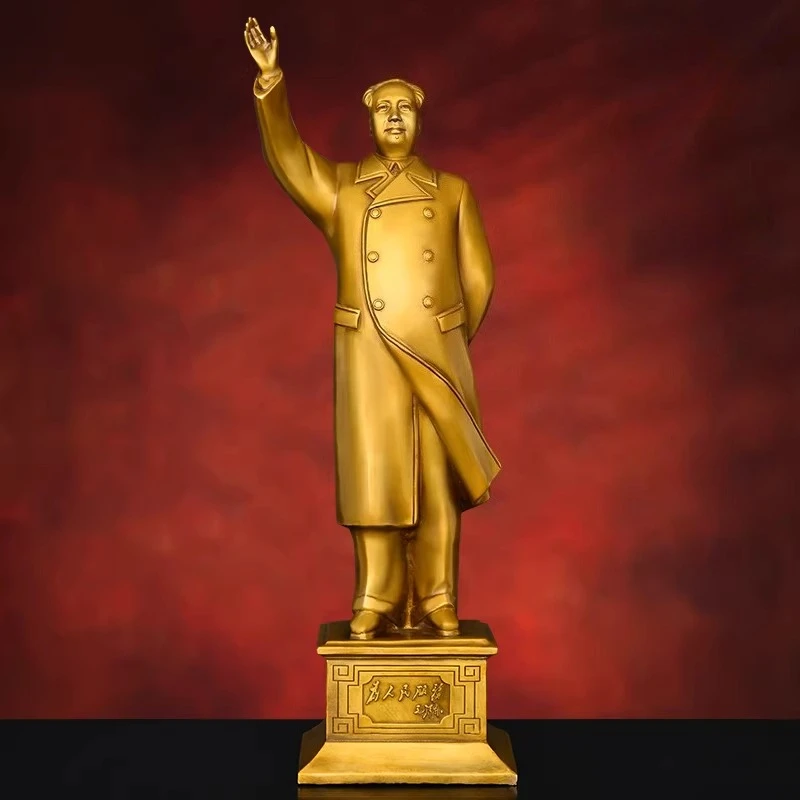 Pure Copper Bronze Statue Decoration Brass People Portrait Home Living Decoration Crafts