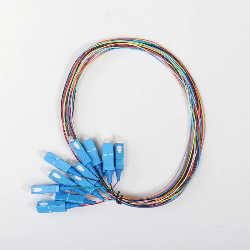 10 Lots 12 Pieces/lot 120 Cables Totally 1m 1.5m 0.9mm SC/UPC Single-Mode 9/125 Color Fiber Optic Patch Cable  Pigtails