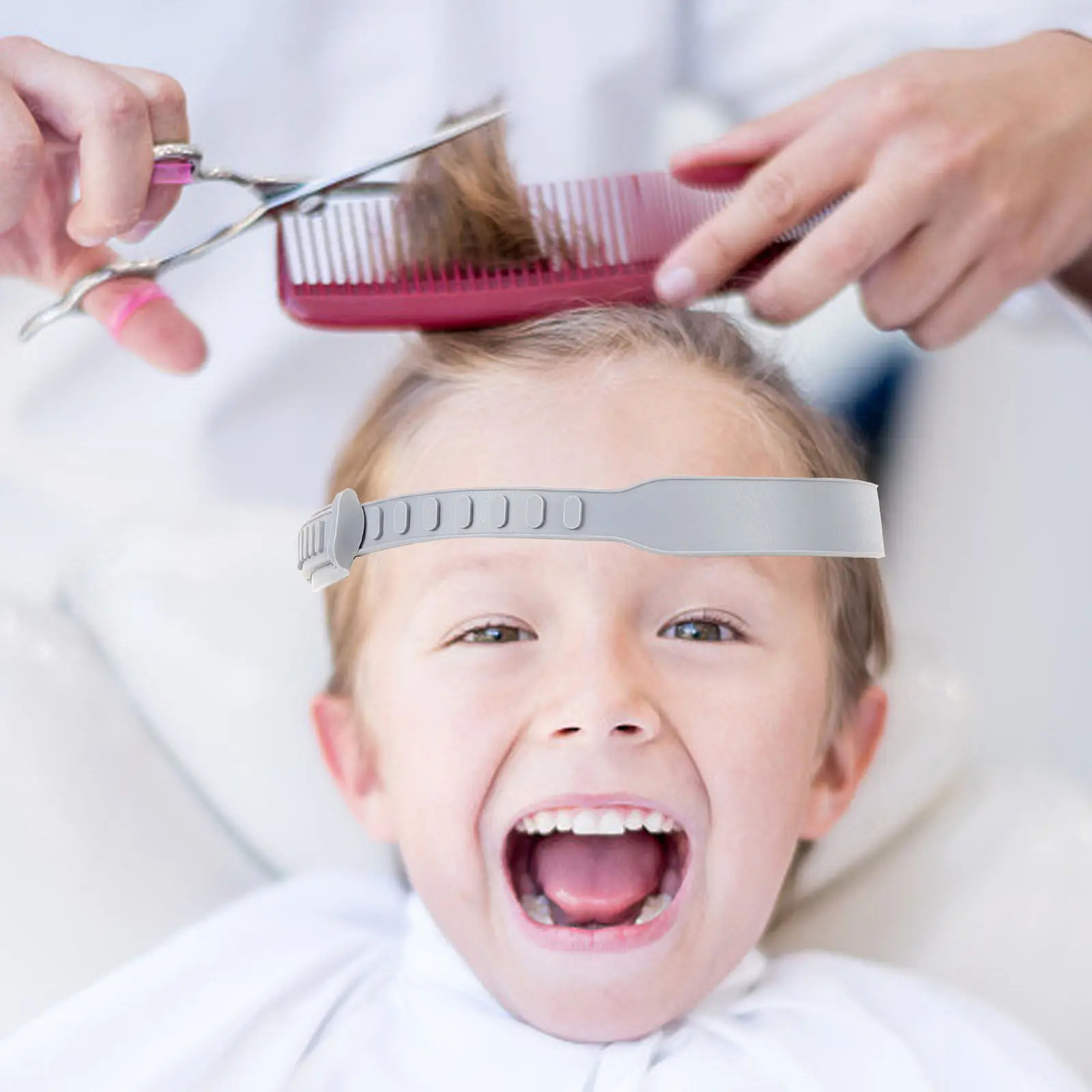 

Adjustable Silicone Hair Cutting Fade Guide for Men Neckline Shaving Template Professional Trimming Tool for Home and Salon Use