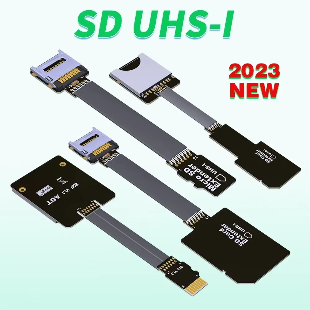 ADT for TF to MicroSD SD Card Extension Cable Extender Supports SDHC SDXC UHS-I Full-speed Stable No FPC Card Reading Test Line