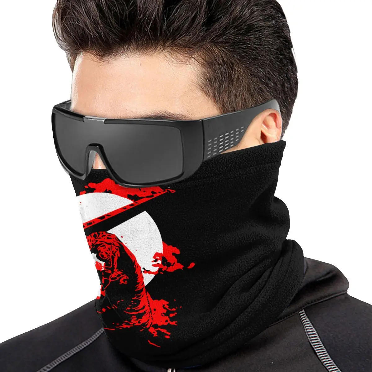 Berserk Anime Art Guts Gatsu Logo Microfibra Pescoço Gaiter, Lenço Bandana, Tubo De Impressão Simples