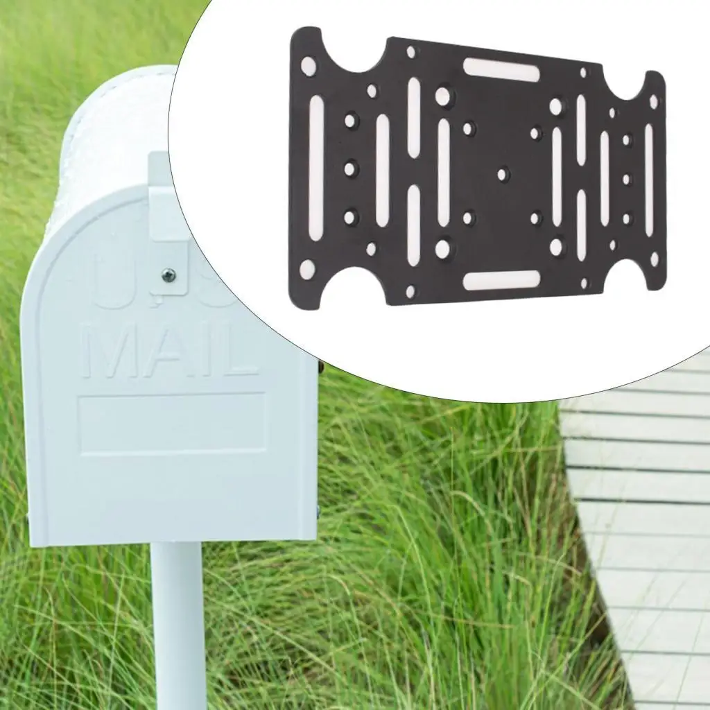 

Mailbox Mounting Bracket, Hardware, Easy Installation, Sturdy Stable Heavy Duty Metal Plate for Post Mount Mailboxes