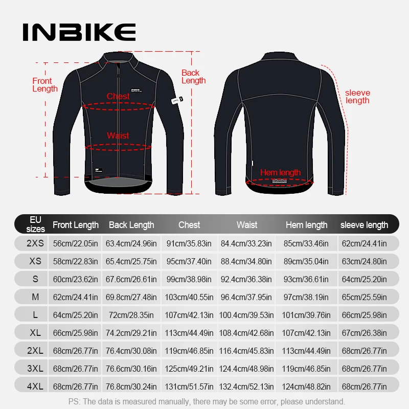 INBIKE Winter Men\'s Long-sleeved Cycling Clothing Windproof Bicycle Men\'s Jacket Soft Shell thickened windproof bicycle equipmen