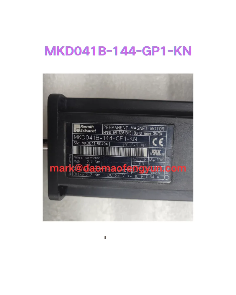 

Серводвигатель MKD041B-144-GP1-KN б/у, проверен, в хорошем состоянии.