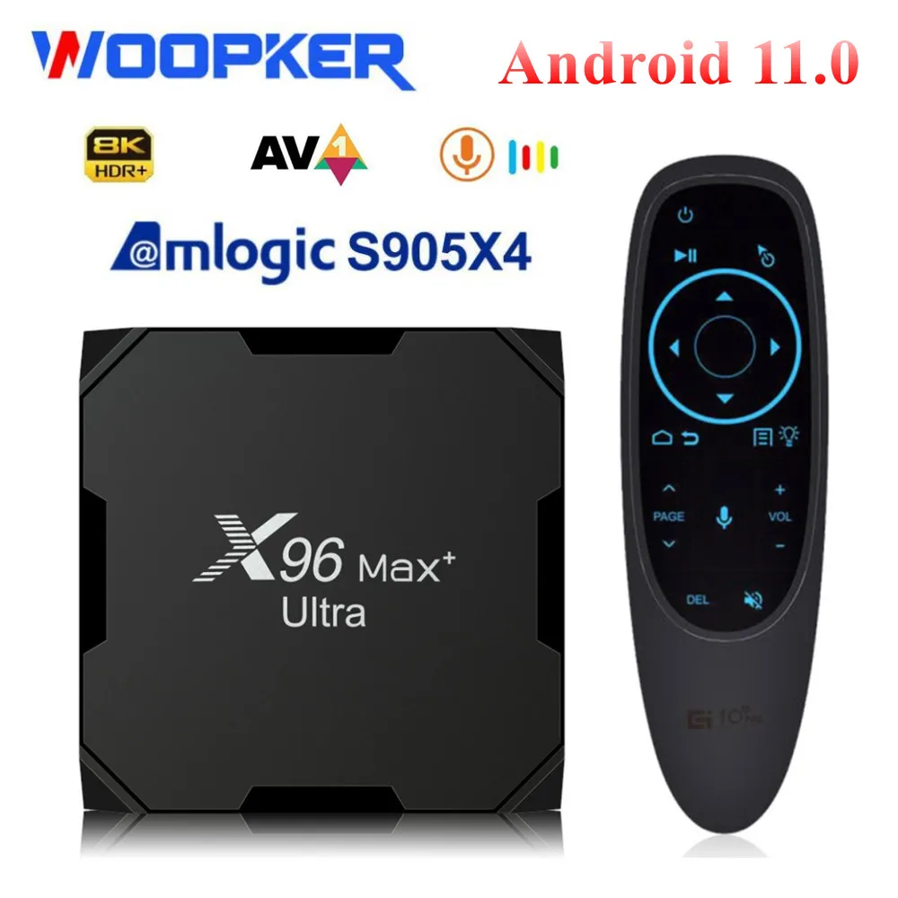 

X96 MAX Plus Ultra TV Box Android 11 Amlogic S905X4 Quad Core 4GB 64GB AV1 8K Media Player Dual Wifi BT HDR 2GB 16GB Set top box