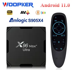 X96 MAX Plus Ultra TV Box Android 11 Amlogic S905X4 Quad Core 4GB 64GB AV1 8K Media Player Dual Wifi BT HDR 2GB 16GB Set top box