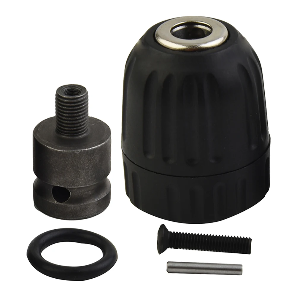 

0.8-10mm Precise Keyless Drill Chuck Converter 3/8"-24UNF Thread Quick Change Adapter 1/2" Square Socket Shank For Impact Drill