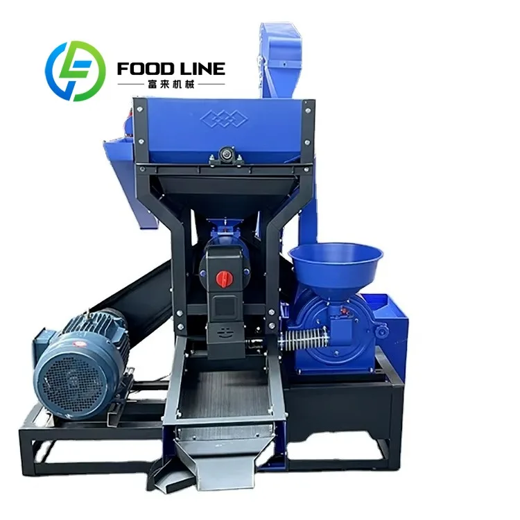 Commercial Big Capacity Rice Mill Automatic Hulling Machine 1Ton/H with Vibrating Screen