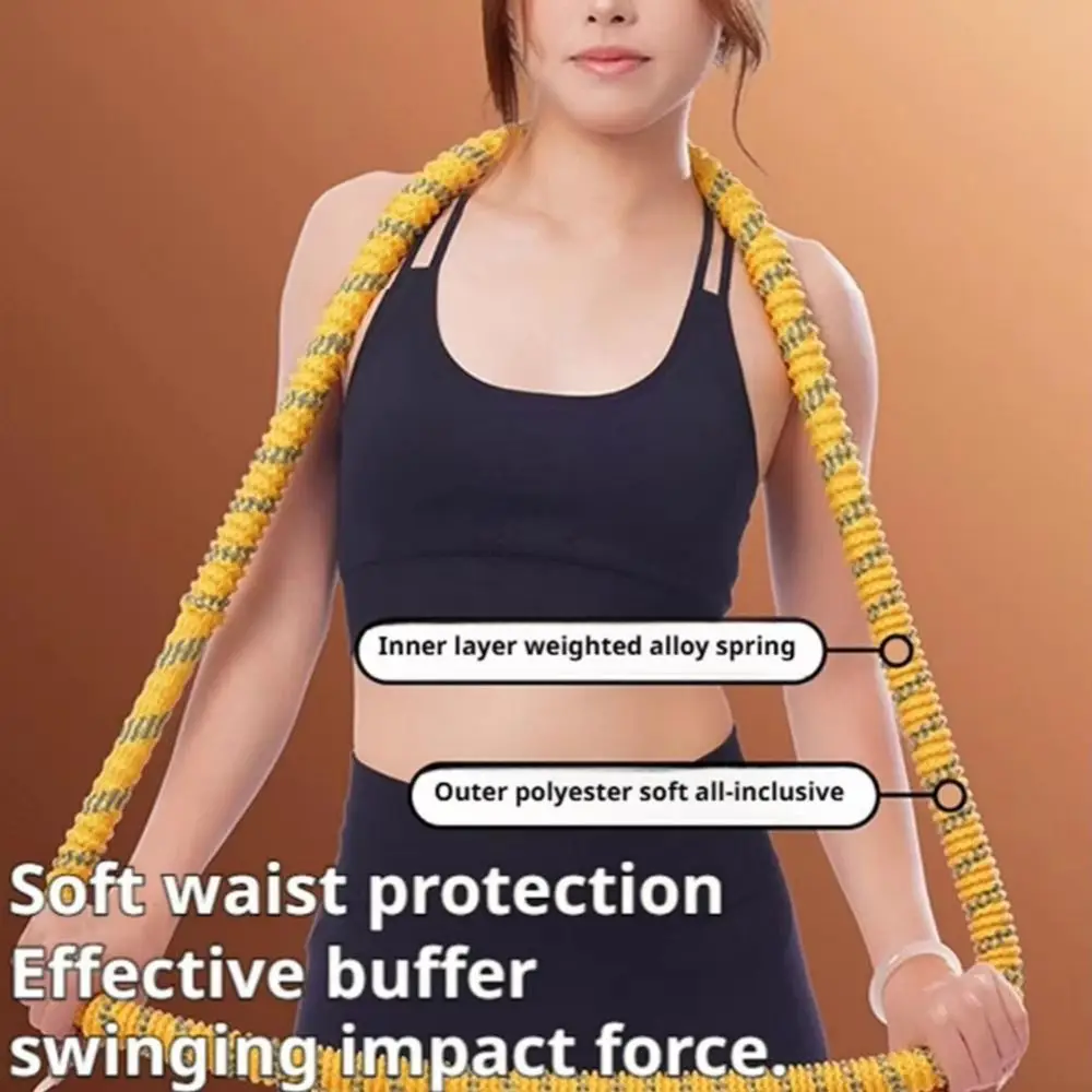 

Portable Fat Burning Sports Hoop Durable Soft Spring Spring Tube Yoga Circle Foldable Adjustable Yoga Fitness Hoops
