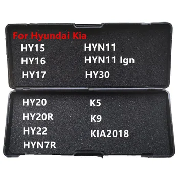 Lishi-Outil de serrurier 2 en 1 pour Hyundai et Kia, HY15, HY16, HY17, HY20, HY20R, HY22, HYN7R, HYN11, HY30, K5, K9, Kia2018