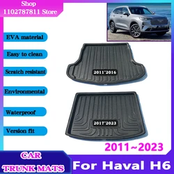 Car Trunk Mats for Haval H6 2023 Accessories Great Wall Hover 2011~2022 Waterproof Protect Anti-Slip Storage Pad 3D EVA Material