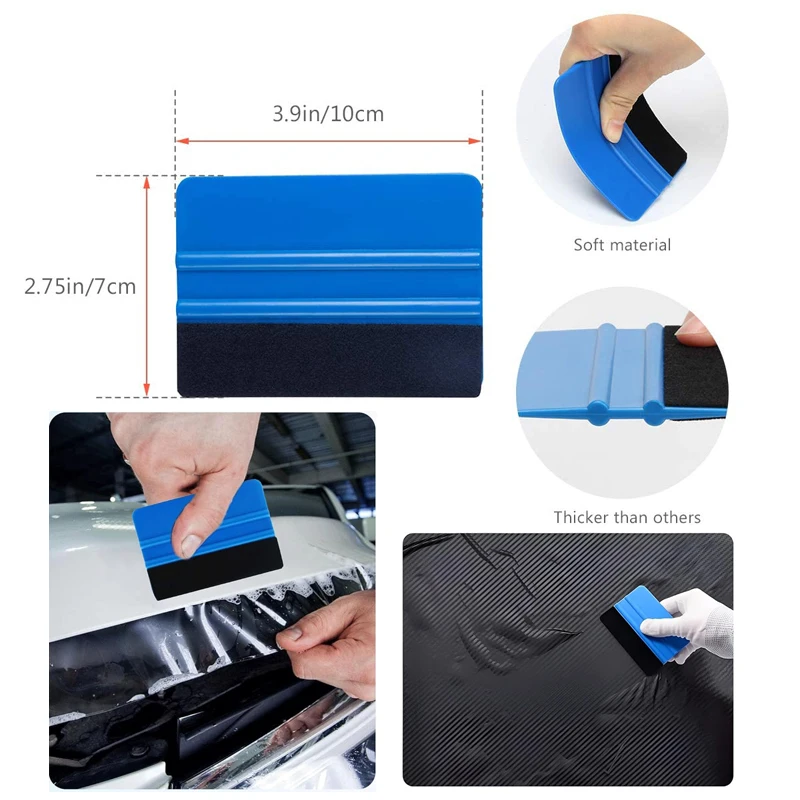Car Vinyl Wrap Tools Window Film Tint Application Kit with Vinyl Squeegee for Film Vinyl Wrapping Wallpaper Craft Works Car Tint view 2