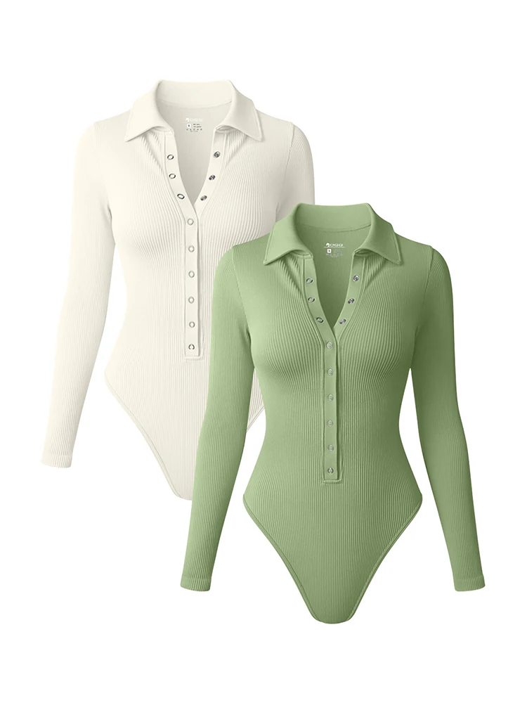 

Spring Autumn Women's Long Sleeve Bodysuit Snap Fastener Collar Casual Tights Solid Color Sexy Sports Gym Yoga Bodysuit