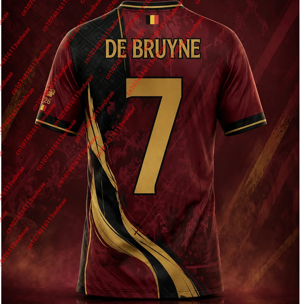New arrivals Belgium clothing Football Jersey Quick-Dry De Bruyne 7 Football Tshirt Outdoor football Tracksuit T-shirt Kid Tee