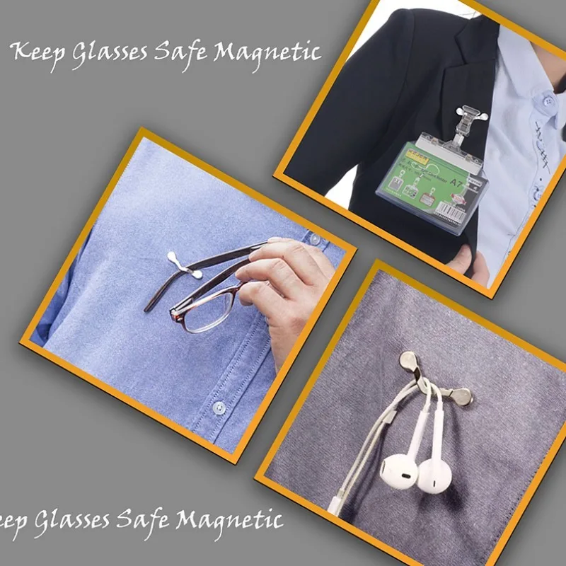 Magnetic Clip for Sunglasses Glasses Badge Hanging Headset Brooch Hook Multi Purpose Keep Glasses Safe