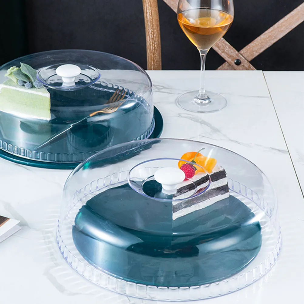1Pcs Food Cover Transparent Cake Dome Fresh Keeping Plate Cover Splash Proof Dust Insect Proof Versatile Kitchen Gadget