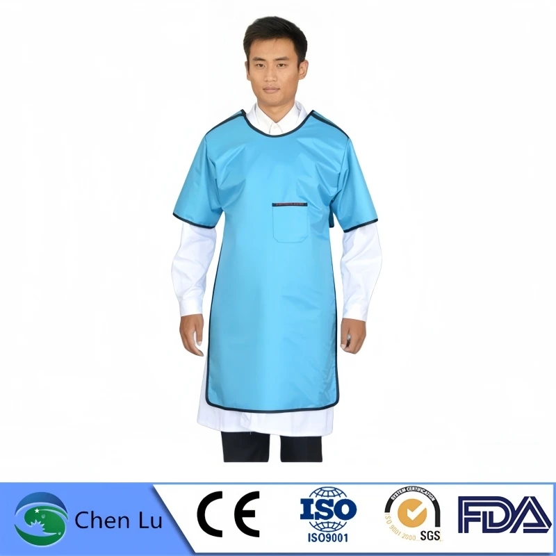 Unisex Short Sleeved 0.35mmPb/0.5mmPb Lead Apron Professional X-ray gamma ray Radiology Strong protection power Lead Clothing ﻿