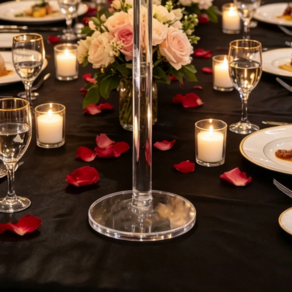 1-12pcs 9 Arms LLuxury Wedding Table Decoration  LED candle Light Stand Wedding Candle Holder Centerpiece