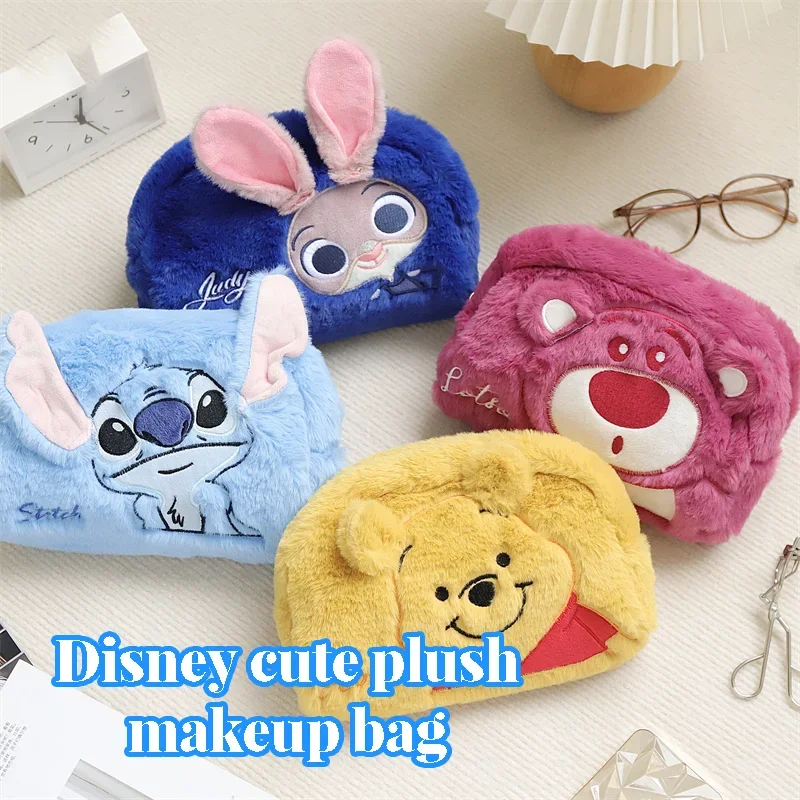 Genuine original  authentic Mickey mouse plush creative multi-function ladies storage bag cosmetic bag