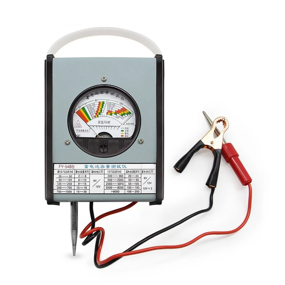 

Battery Capacity Tester 2/6/12V With Anti‑Shock Casing And Color‑Coded-Dial For Accurate Diagnostics On Electric Vehicle Battery