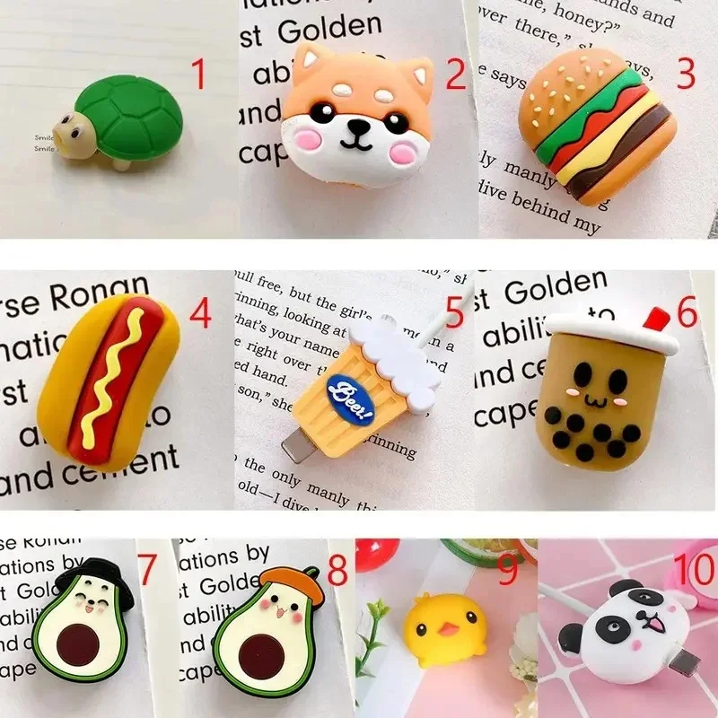 1/2/3Pcs Useful For iPhone Data Line Charger Plug Protective Winder Cover USB Cable Protector Cable Cord Case