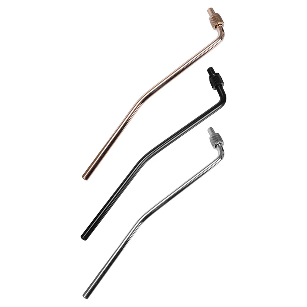 

3 Pcs Double Tremolo Arm Electric Guitar Parts Metal Thread Whammy Bar Vibrato Accessory Durable Quality Replacement