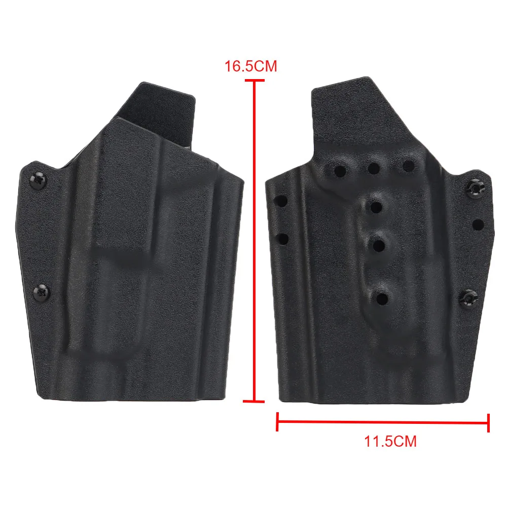 Lightweight Kydex Tactical Holster For Glock17/19/19X/45 With TLR-1 Flashlight Holster QLS Quick Release Hunting Airsoft Gear