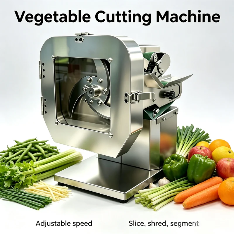 Electric Vegetable Cutter Small Commercial Stainless Steel Electric Chopper Slicer For Supermarket Vegetable Processing Machine